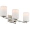 Access Lighting Sienna, 3 Light LED Vanity, Brushed Steel Finish, Opal Glass 62623LEDDLP-BS/OPL - alternate 3